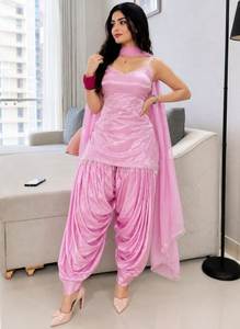 Robe Anarkali Punjabi tendance, vêtements indiens et pakistanais, couleur personnalisée, ensemble 3 pièces, tenue de fête ethnique de créateur - Product Image 3