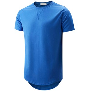 Camiseta Larga para Hombre con Espalda Caída, 250 GSM, Algodón Pesado, Estilo Urbano, Servicio de Fabricación Personalizada, MOQ Bajo, Talla y Ajuste Personalizados - Product Image 1