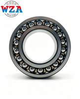 Roulement à billes à alignement automatique à double rangée WZA 1204 1205 1206 1207 pour machines industrielles de haute précision