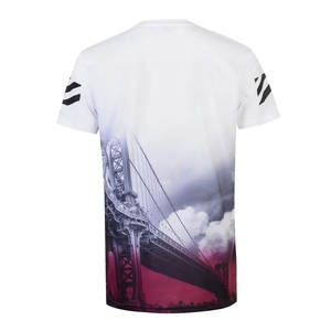 T-shirt pour homme en coton 100% avec impression par sublimation, logo personnalisé OEM, nouvelle mode, vêtements décontractés pour homme - Product Image 2