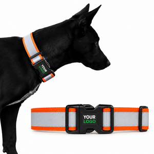 Collar Reflectante Impermeable para Perro 3M, OEM ODM, Logotipo Personalizado, Collar Ajustable de PVC para Mascotas, Fabricante Directo - Product Image 1