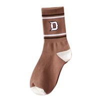Chaussettes de sport en coton tricotées de haute qualité, personnalisables OEM/ODM avec nom/numéro d'équipe, sublimées, respirantes, antidérapantes, à la cheville ou mi-mollet.