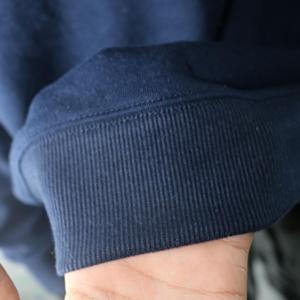 BLUE <b>Mock</b> <b>Neck</b> Sweatshirt 100% wide <b>neck</b> Sweatshirt Finer Threads - Product Image 5