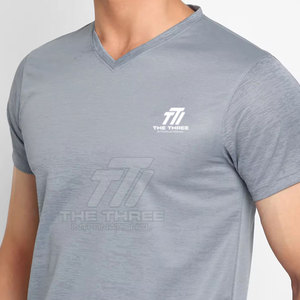 เสื้อยืดคอกลมผู้ชายแบบเรียบ ผ้าฝ้าย 100% ระบายอากาศได้ดี สวมใส่สบาย คุณภาพสูง ทรงหลวม - Product Image 6