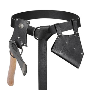 Cinturones Vikingos 2026, Gran Venta, Grabado Personalizado, Fabricación al por Mayor, Cinturón Vikingo Unisex con Bolsas para Accesorios - Product Image 2