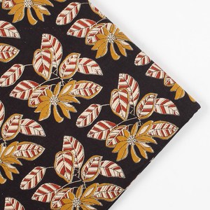 Tissu en coton léger 100 % imprimé à la main motif floral indien Sanganeri pour robes de filles, chemises et décoration intérieure, 90 GSM au mètre - Product Image 4