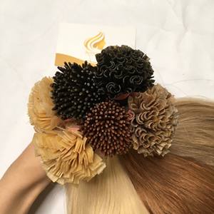 Extensions de cheveux humains à pointes en kératine, couleur claire, cuticules alignées, cheveux bruts du Vietnam et du Brésil, livraison mondiale, MOQ 300 grammes - Product Image 2