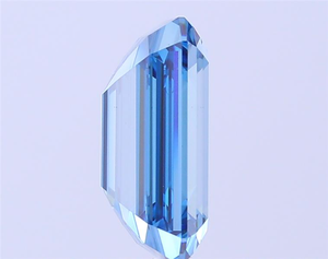 Impresionante Diamante Azul de Corte Esmeralda de 7 Quilates, Diamante Suelto de Corte Escalonado de Color Fantasía Raro para Diseños de Joyería de Lujo Personalizados - Product Image 4