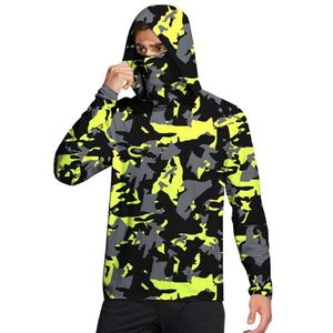 Vêtements de pêche entièrement personnalisés au design camouflage, vêtements de sport de plein air, vêtements de pêche en polyester sublimé, à capuche - Product Image 1