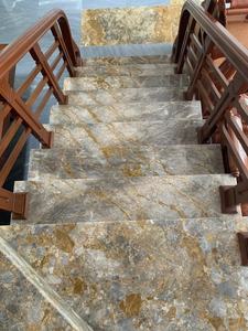 Diseñadores de interiores Choice Yellow Breccia Azulejos de mármol para dormitorios modernos, escaleras y características de pared - Product Image 5