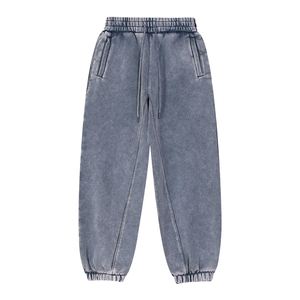 Pantalon de jogging en molleton uni pour homme, personnalisable, couleurs unies, vente en gros - Product Image 4