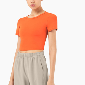 Top Deportivo Corto para Mujer, Transpirable y de Secado Rápido, para Danza, Running, Yoga y Fitness - Product Image 1
