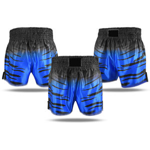 กางเกงขาสั้นผู้ชายแบบกำหนดเอง รุ่นใหม่ล่าสุด ทันสมัย ผลิตจากโพลีเอสเตอร์ 100% กางเกงมวยไทยสำหรับฝึกซ้อม สีสันสดใส บริการ OEM กางเกงขาสั้นสำหรับผู้ชาย - Product Image 1