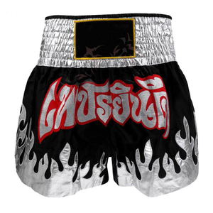 Pantalones Cortos de Kick Boxing Unisex Hechos a Medida, Transpirables, Resistentes al Viento, Elásticos, Antiarrugas, de Poliéster/Algodón, para Artes Marciales, de Secado Rápido - Product Image 4