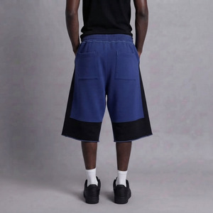 Pantalones cortos de forro polar de algodón de alta calidad al por mayor con logotipo personalizado, pantalones cortos de forro polar tecnológico OEM, conjunto de sudadera con capucha y pantalones cortos deportivos premium. - Product Image 4