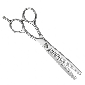 Ciseaux professionnels de coiffure en acier inoxydable de haute qualité pour la texture des cheveux, ciseaux à effiler pour salon de coiffure avec vis réglable, Pakistan - Product Image 3