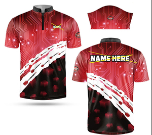 Jersey Turnamen Dart St. Paddy's Unisex Lengan Pendek Kerah Bulat Cetak Transfer Panas 100% Poliester Anti-Bakteri - Product Image 4