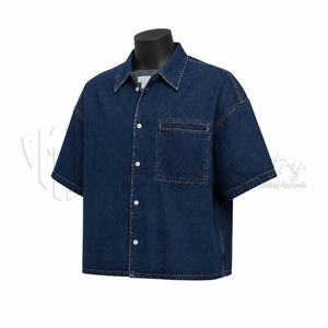 Proveedor de Camisas de Mezclilla para Hombre al por Mayor, Camisa Casual de Gran Tamaño con Botones, Estilo Urbano - Product Image 3