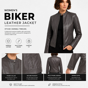 High Quality <b>Leather</b> <b>Jacket</b> Women Custom Professional Manufacture <b>Leather</b> Biker <b>Jacket</b> Ladies Vintage <b>Leather</b> <b>Jackets</b> Women - Product Image 1
