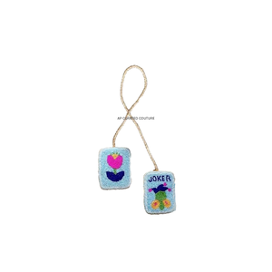 Latest Seed Bead Handmade Mahjong Tile <b>Bag</b> <b>Charms</b> Ornaments Latest Trendy Beaded <b>Charms</b> Mahjong Theme Beaded Decorative Handmade - Product Image 6