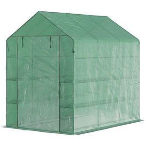 Mini Serra Moderna Facile da Montare con Struttura in Acciaio Zincato e PVC/PE per Uso Domestico e Giardino - Product Image 1
