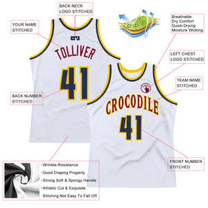 Maillot de basket-ball américain blanc personnalisé, débardeur en polyester respirant, veste de sport avec nom et numéro, tenue d'équipe pour hommes, basket-ball - Product Image 3