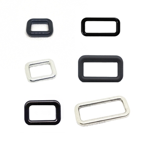 MING KEE METAL oro plata Color Aleación de Zinc bolso de cuero uso bolsa de Metal accesorios piezas hebilla anillo cuadrado Rectangular - Product Image 1