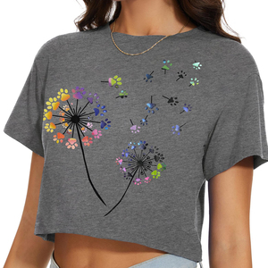 Crop tops pour femmes les plus vendus, col rond, manches courtes, coton uni, crop top basique pour femmes, nouvelle arrivée, t-shirt court pour femmes - Product Image 6