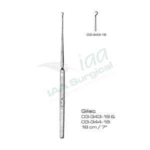 Offre Spéciale 2026 Crochets cutanés Gillies, Instruments de chirurgie plastique, Instruments de dermatologie, Crochet simple - Product Image 2