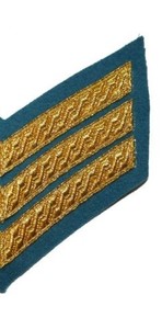 El chevron de 3 barras (tres franjas en forma de V) es el insignia más común del rango de Sergeant. - Product Image 3