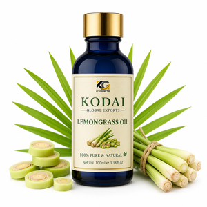 Aceite Esencial de Limoncillo de Tamil Nadu 100% Puro y Natural de Primera Calidad, Destilado al Vapor, para Aromaterapia y Cuidado Facial, Kodai Global Export - Product Image 1