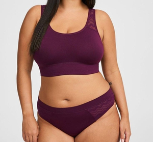 Conjunto de sujetador y braga sin costuras sexy premium para mujer, con soporte de aros, lencería cómoda y elástica, tela suave, diseño elegante para uso diario. - Product Image 1