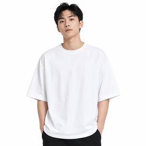 เสื้อยืดโอเวอร์ไซส์ผู้ชายสไตล์ลำลอง เนื้อผ้านุ่ม ทรงหลวม สวมใส่สบาย เคลื่อนไหวง่าย และคุณภาพทนทาน - Product Image 5