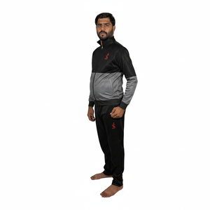 Ensemble de survêtement décontracté à manches longues pour hommes, idéal pour la course à pied, le jogging et les activités sportives, 2 pièces, tenue décontractée tendance - Product Image 2