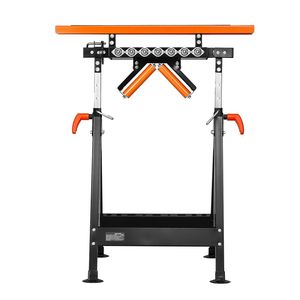 Supporto a Rulli 4 in 1 per Lavori Pesanti, Capacità di Carico 440 lb, Altezza Regolabile 33-50, Banco da Lavoro Pieghevole Multidirezionale Lucidato per Falegnameria - Product Image 4