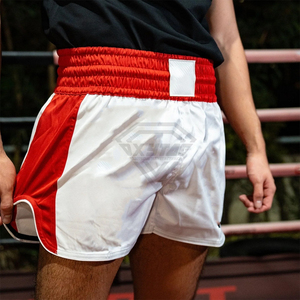 กางเกงมวยไทยผู้ชาย MMA แห้งเร็ว ใส่สบาย สีน้ำเงิน ผ่าข้าง ยืดได้สี่ทิศทาง สำหรับศิลปะการต่อสู้ - Product Image 6