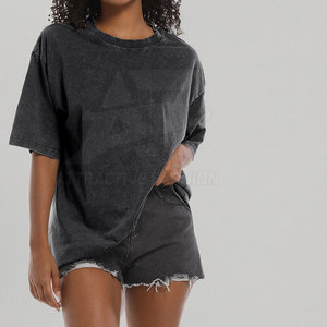 Camiseta de Mujer de Alta Calidad con Lavado Ácido, MOQ Bajo, Tela Suave y Lisa, Estilo Casual - Product Image 4