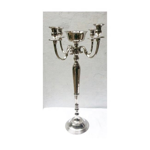 Candelabro de metal para decoración de mesa / Portavelas moderno, soporte decorativo para interiores y exteriores - Product Image 5