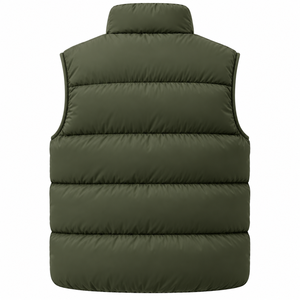 Chaleco Acolchado para Hombre al por Mayor, Sin Mangas, Cálido, de Invierno, para Exteriores, Color Sólido, Personalizado, Ropa Exterior Masculina - Product Image 2