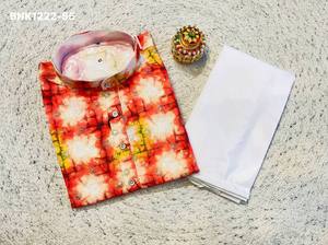Festival Wear Latest Collection Rayon with Digital Work <b>Man's</b> <b>Kurta</b>-Payjama Collection Supplier from Surat At Wholesale Rate - Product Image 5
