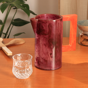 Large Capacity Eco-Friendly Resin Drink Jug & <b>Kitchen</b> Pitcher Durable Clear Modern Luxury Style 2.0-3.0L - Product Image 4