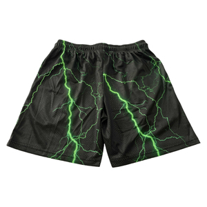 Shorts de basket-ball pour hommes SHY SPORTS personnalisés en maille rétro 100% polyester, 6 pouces, pour la salle de sport, sublimés et brodés sur mesure - Product Image 5