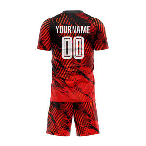 Conjunto de Camiseta de Fútbol Personalizada, Blanca y Negra, Cuello en V, Manga Corta, Unisex para Adultos, 100% Poliéster, Impresión por Sublimación, Absorbe la Humedad, Verano - Product Image 5