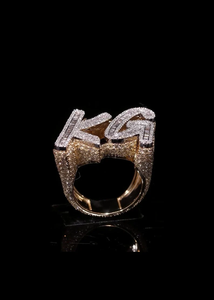 Anillo de Diamantes Moissanite con Corte Baguette VVS, Chapado en Rodio, Personalizado, Estilo Hip Hop, para Hombre - Product Image 4