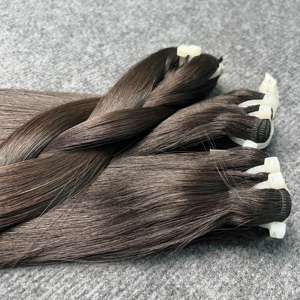 Prix de gros 100% Cuticules brutes alignées Vierge Cheveux Humains Os Faisceaux droits Super Double Drawn Vietnamien Cheveux humains - Product Image 5