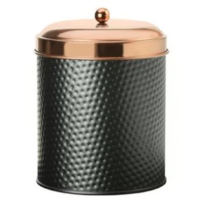 Wholesale Unique Style <b>Kitchen</b> Airtight Metal Golden Flower Food <b>Storage</b> <b>Jar</b> Tea Coffee Sugar Canister with Lid - Product Image 4