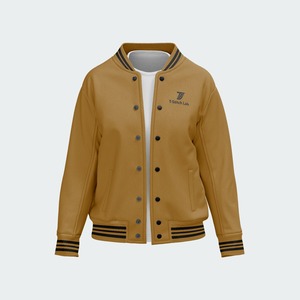 Blouson universitaire unisexe avec design patchwork, coupe moderne, coupe-vent, imperméable, bords côtelés, idéal pour l'automne - Product Image 5