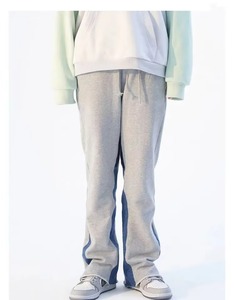 กางเกงขาบานปักลายลำลองสำหรับผู้ชาย เอวสูง เป็นมิตรกับสิ่งแวดล้อม ระบายอากาศได้ดี เหมาะสำหรับใส่ทำงาน ดูดีมีสไตล์ - Product Image 1