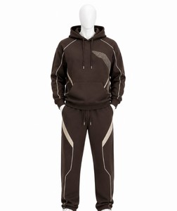 Men's Running Tracksuit Hooded Two Piece Activewear <b>Set</b> for Outdoor Performance - Product Image 5