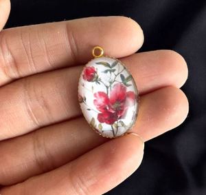 Résine rue pendentif verre charme bijoux résultats et composants - Product Image 5